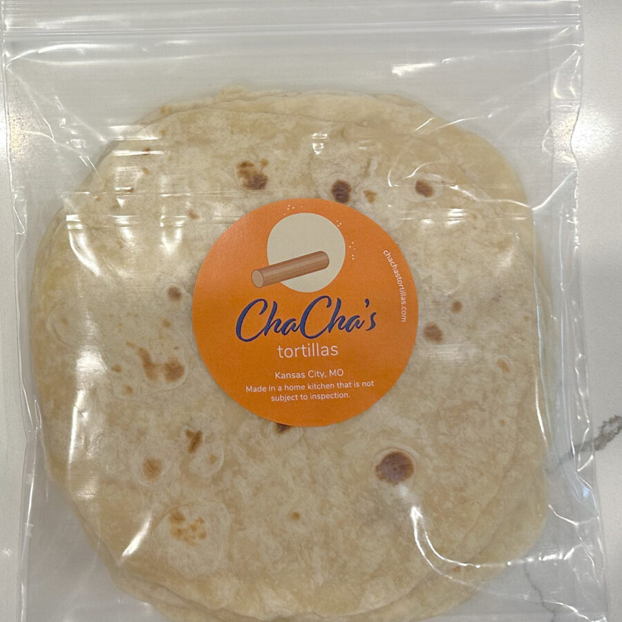 Frozen homemade flour tortillas